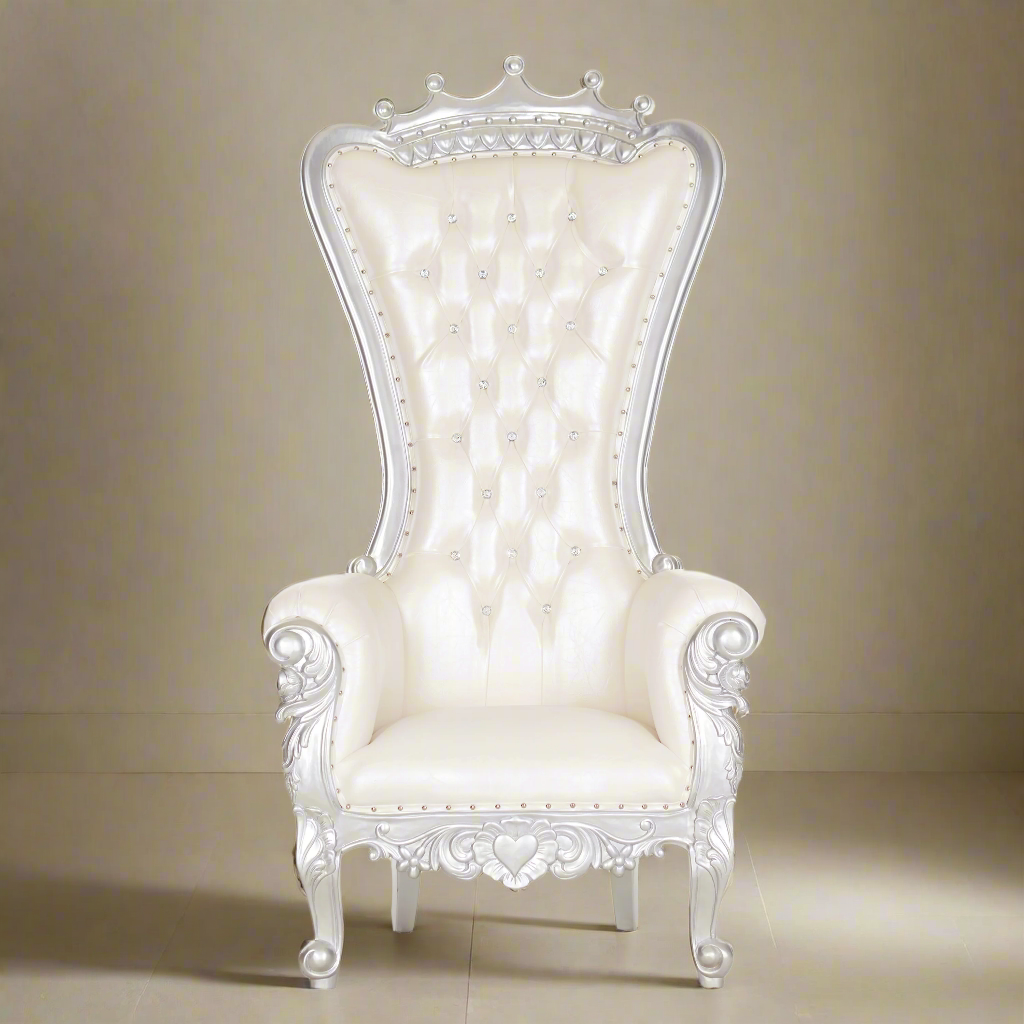 Crown Top Tiffany Throne Chair