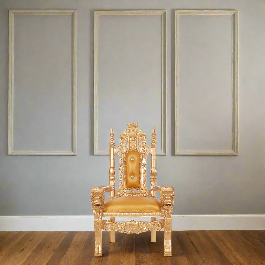 Mini King David Lion Throne Chair
