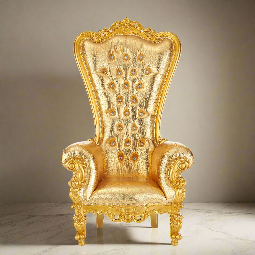 Chloe Throne Chair - Vinyl