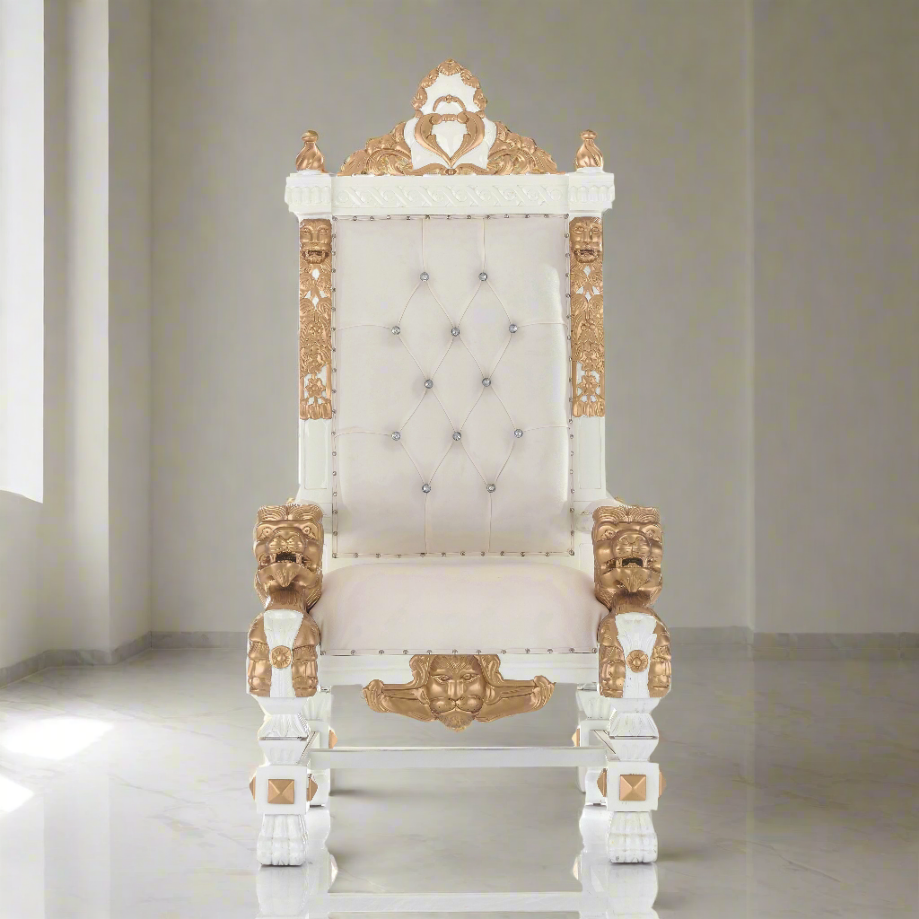 Silla del trono del león del rey Samuel 68