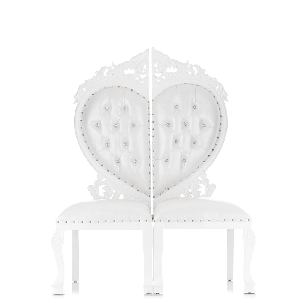 "Sweetheart" Party Chair - White / White
