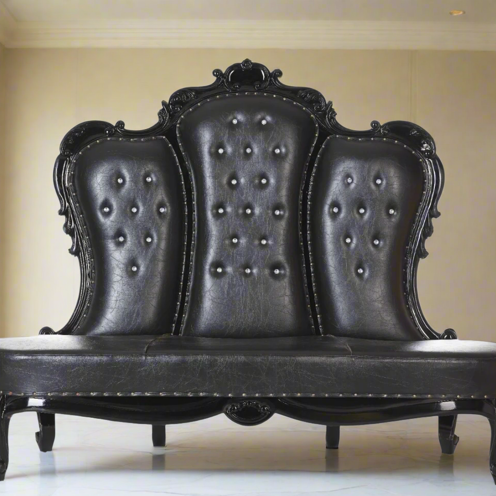 Asiento de fiesta "Beatrice" - Blanco/Dorado