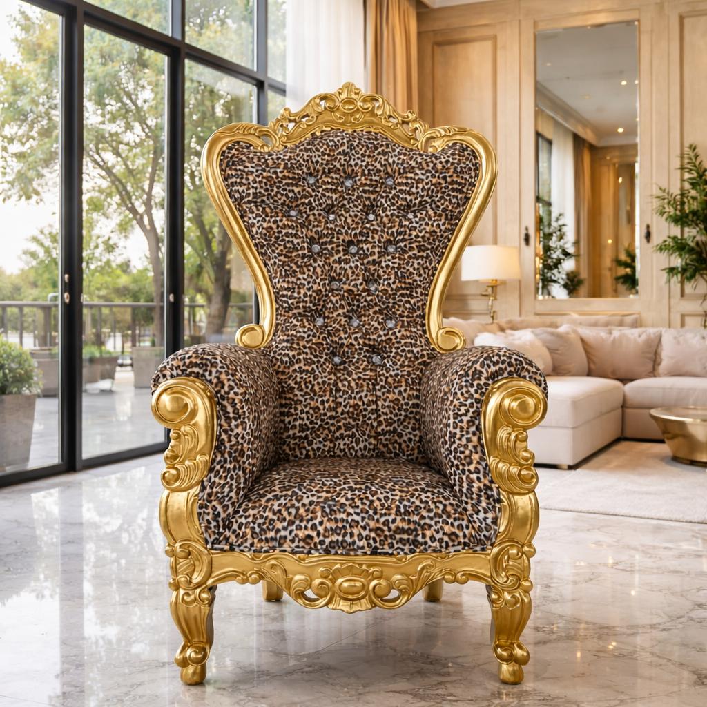 Queen Tiffany Throne Chair - Velvet
