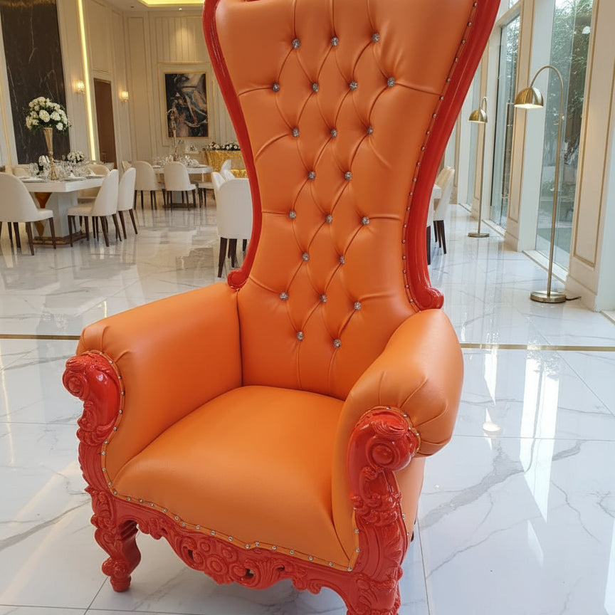 Chloe Throne Chair - Vinyl
