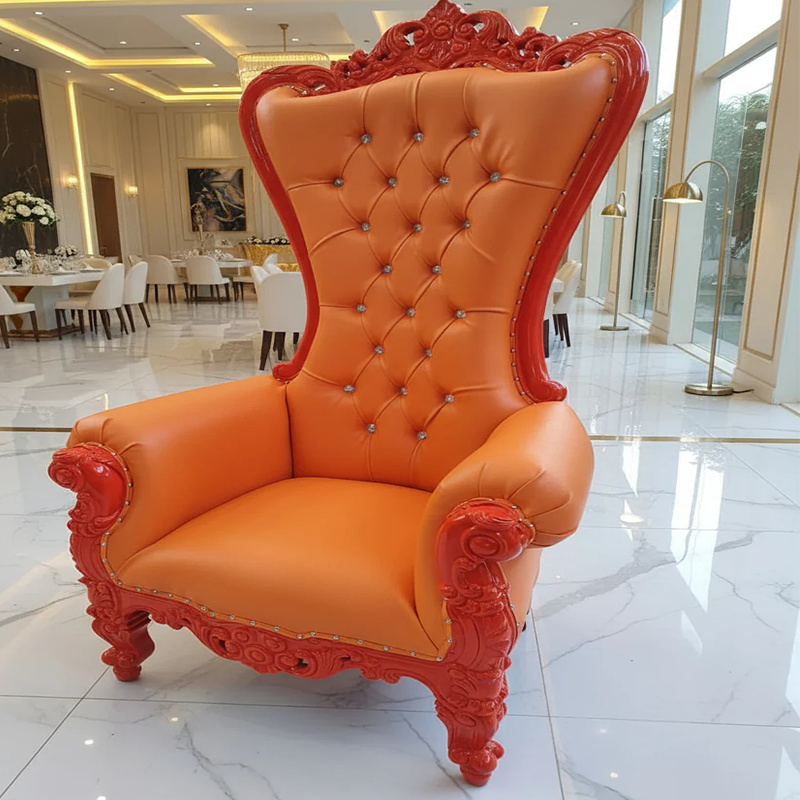 Chloe Throne Chair - Vinyl