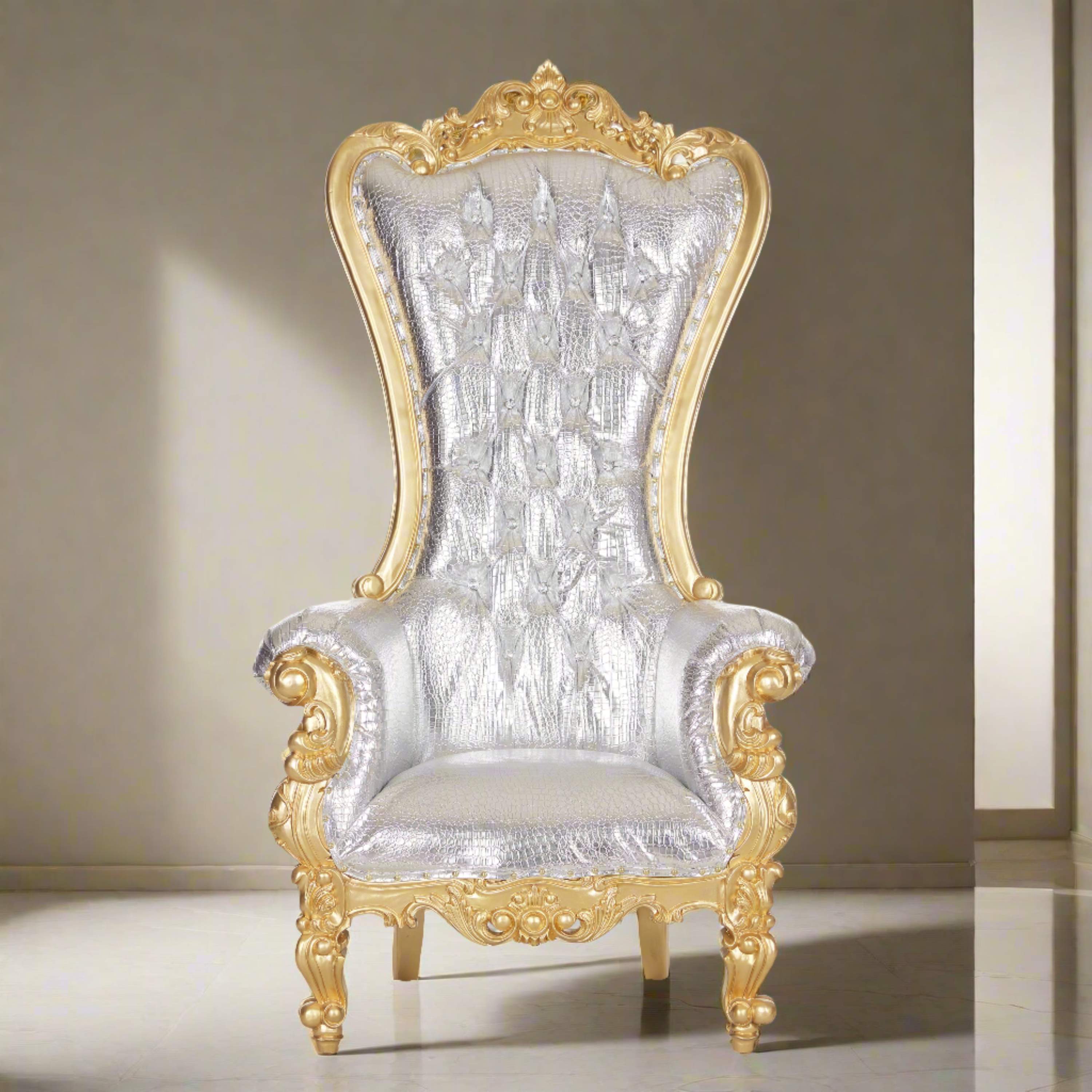 Chloe Throne Chair - Vinyl
