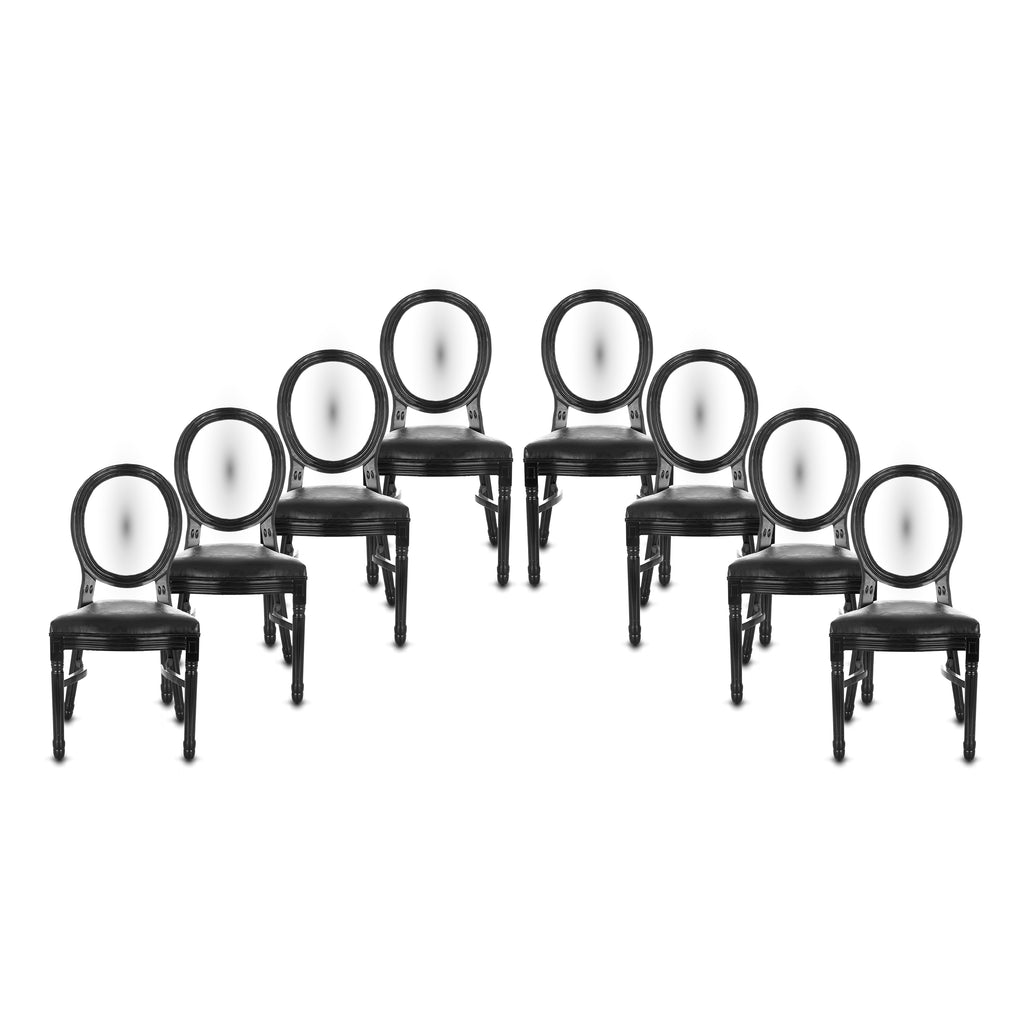 "Luxe" O-back Chairs 10 pcs. - Black