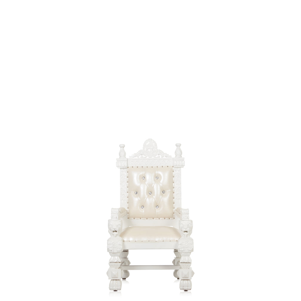 "Mini Kong" Throne Chair - White / White