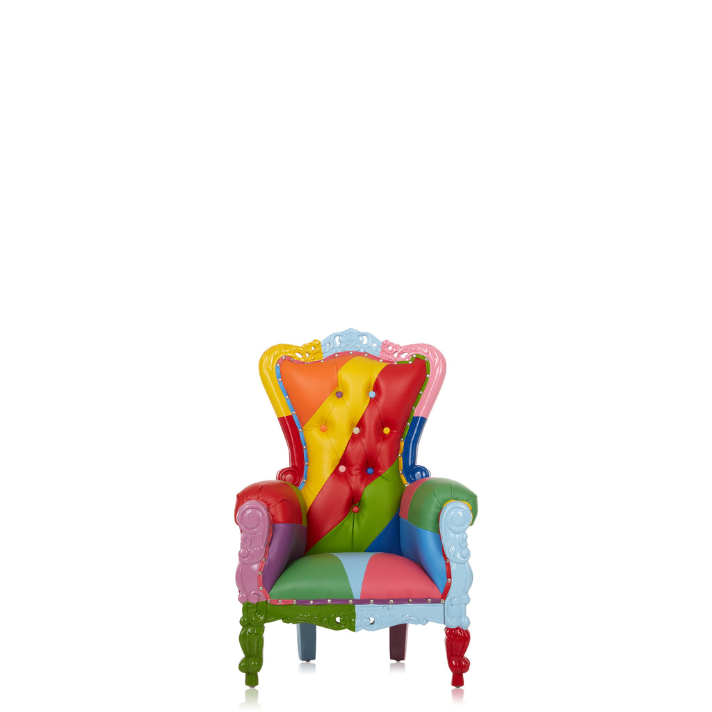 "Mini Tiffany" Kids Throne Chair - Multi-colored