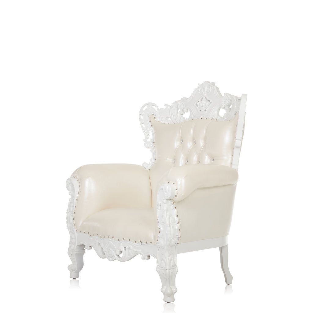 "Lidia" 52" Royal Sofa - White / White