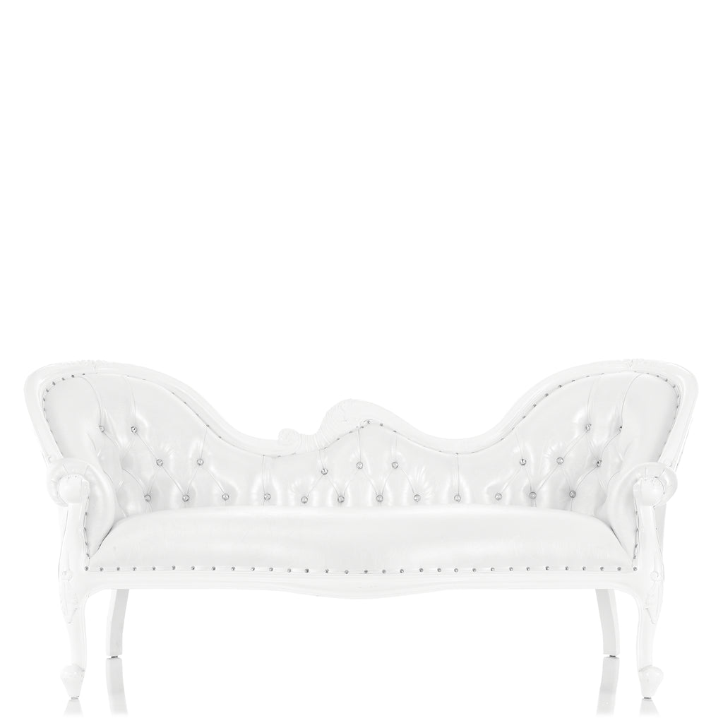 "Monaco" Royal Chaise Lounge - White / White