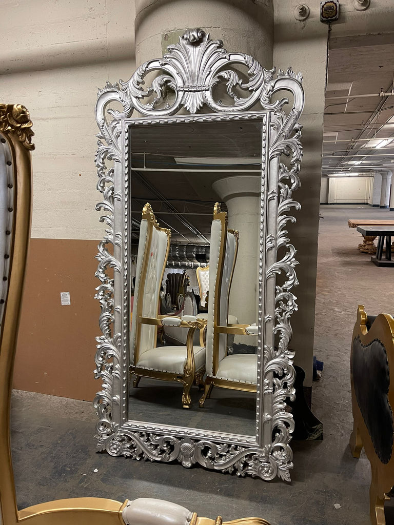 "The Royal Palettes"  Floor/Wall Mirror - Silver