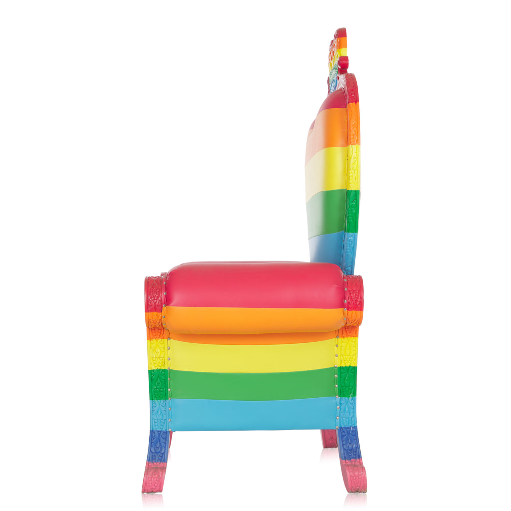 "Royal Valentine" Throne Chair - Rainbow