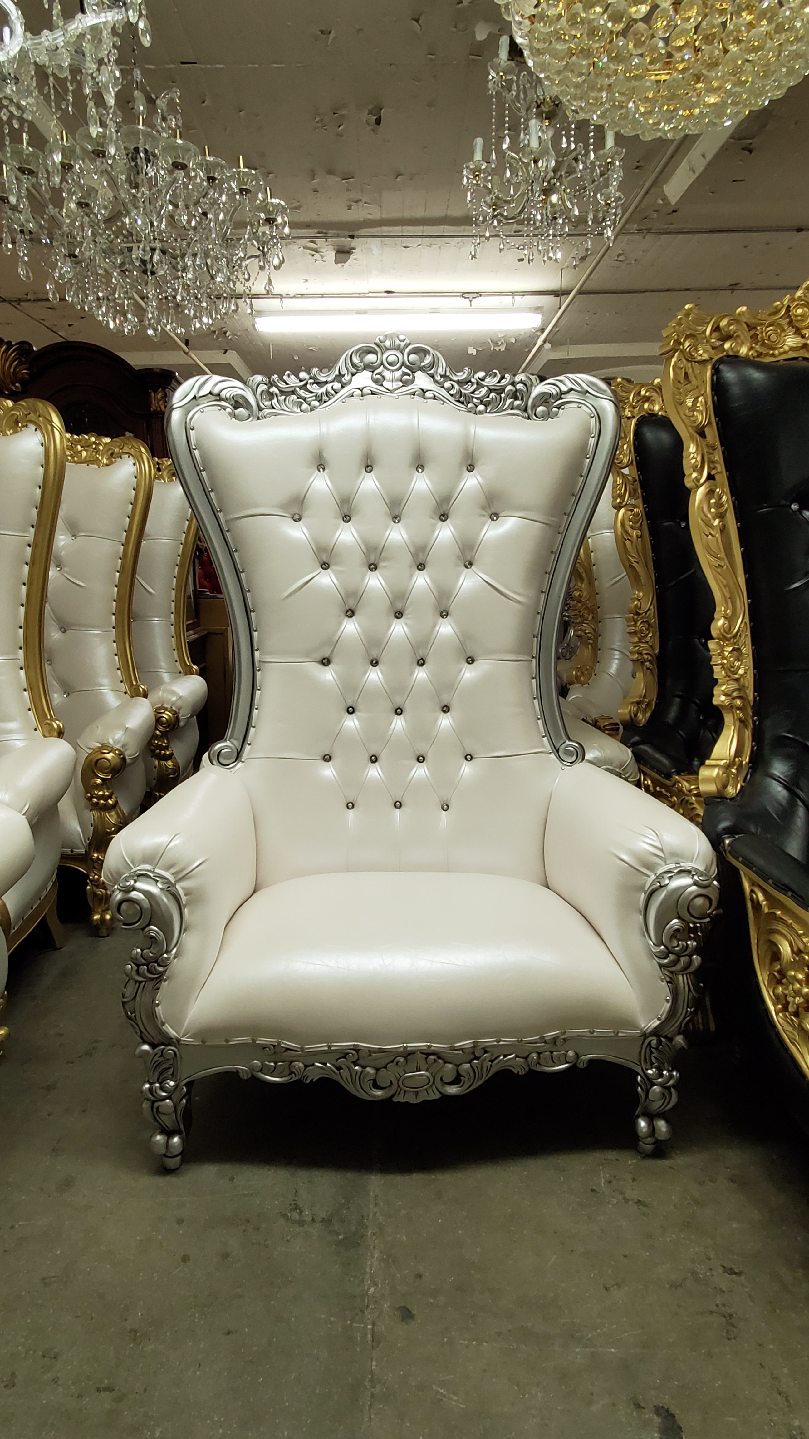 TONS OF THRONE CHAIRS CURRENTLY FOR SALE!!!!