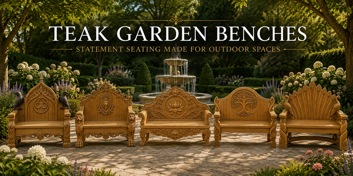 Teak Garden Benches: Statement Seating Made for Outdoor Spaces