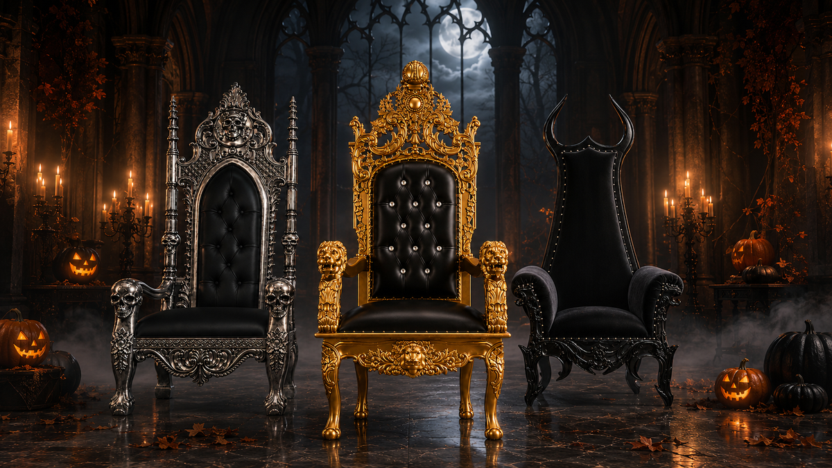 Gothic Throne Chairs: Dark Luxury for Events, Interiors & Unforgettable Photo Moments