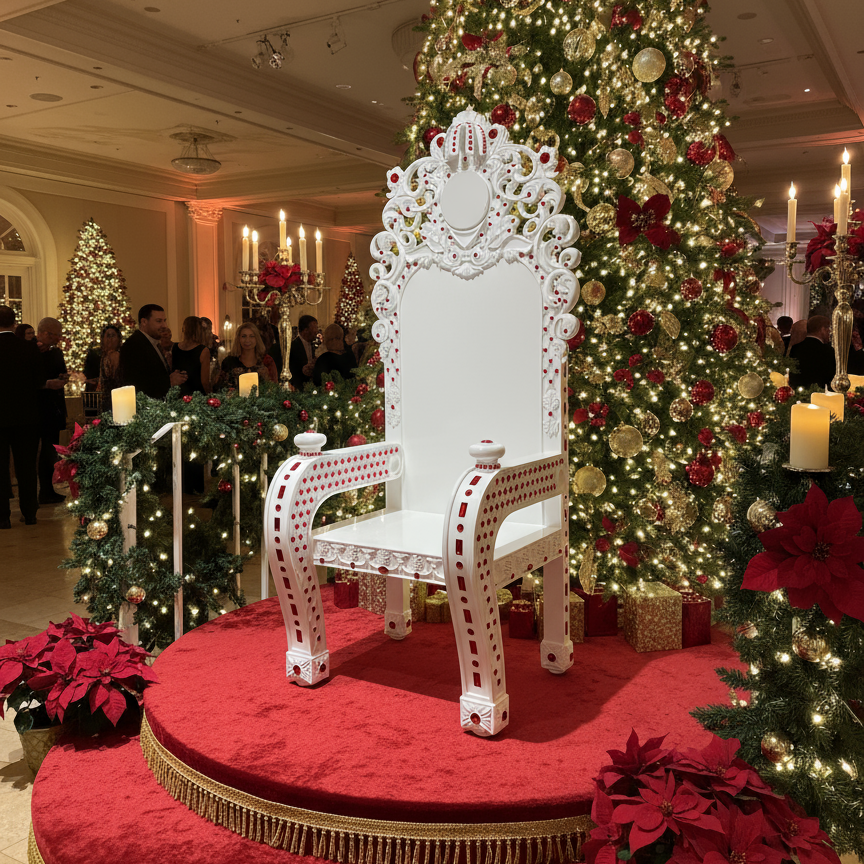 Christmas Weddings: Eye-Catching Thrones for Your Big Day