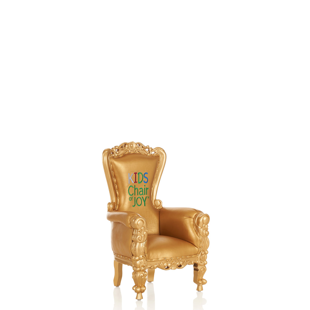 "Mini Tiffany Kids Chair Of Joy" Edition Throne Chair - Gold / Gold