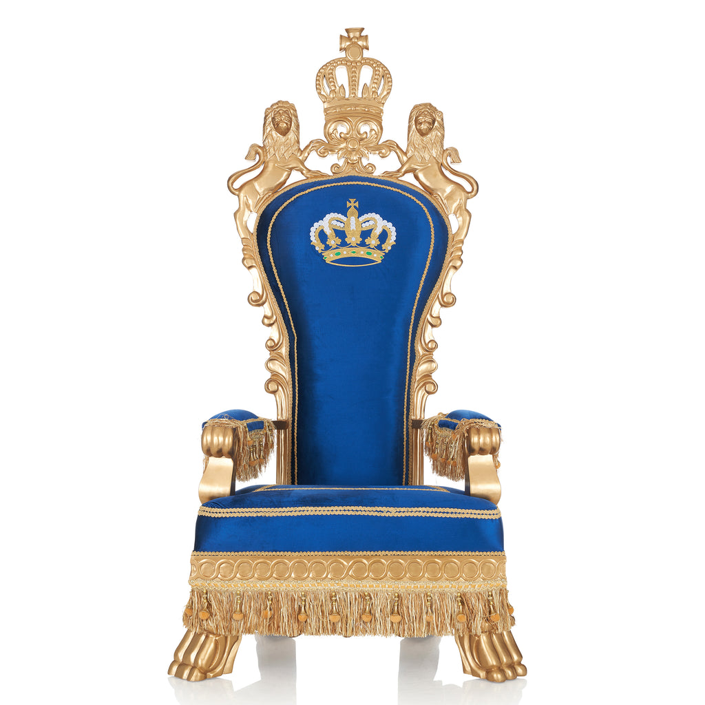 "Emperor" Royal Throne - Blue / Gold