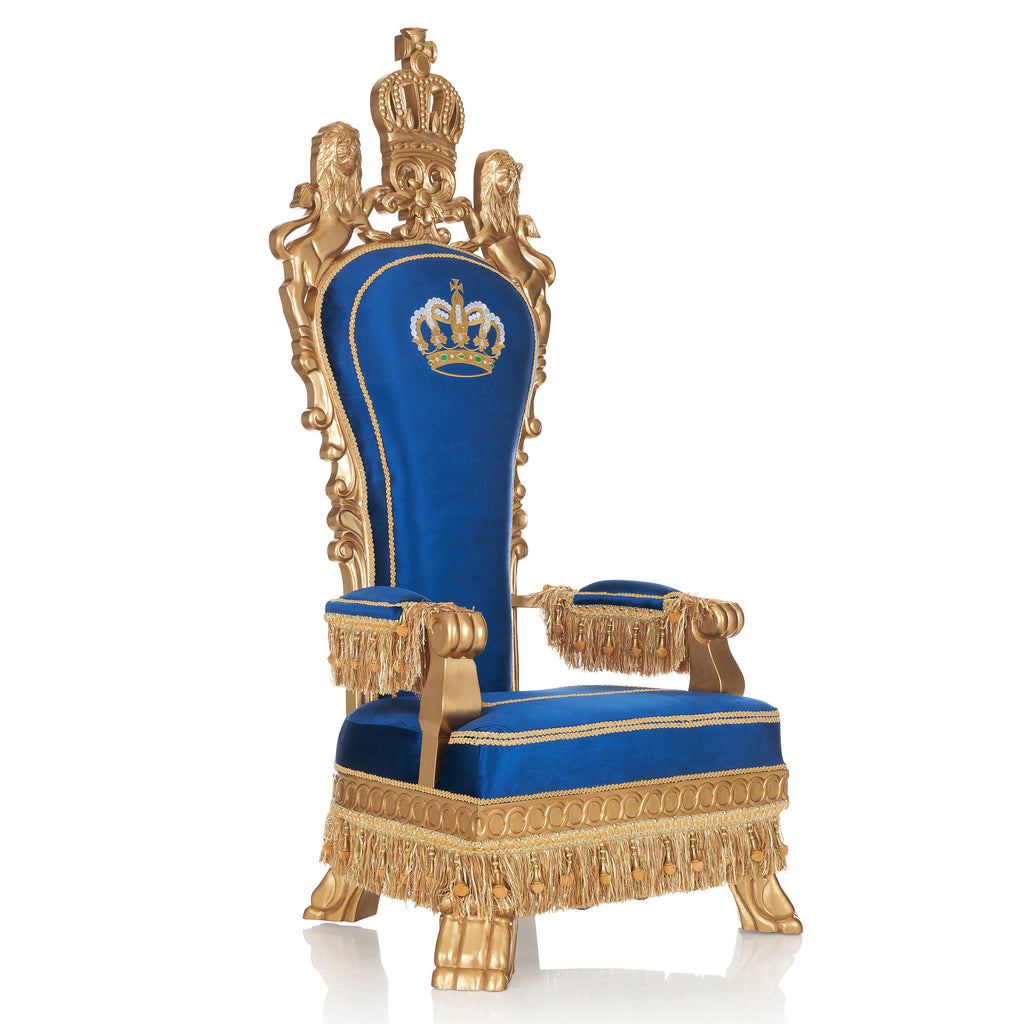 "Emperor" Royal Throne - Blue / Gold