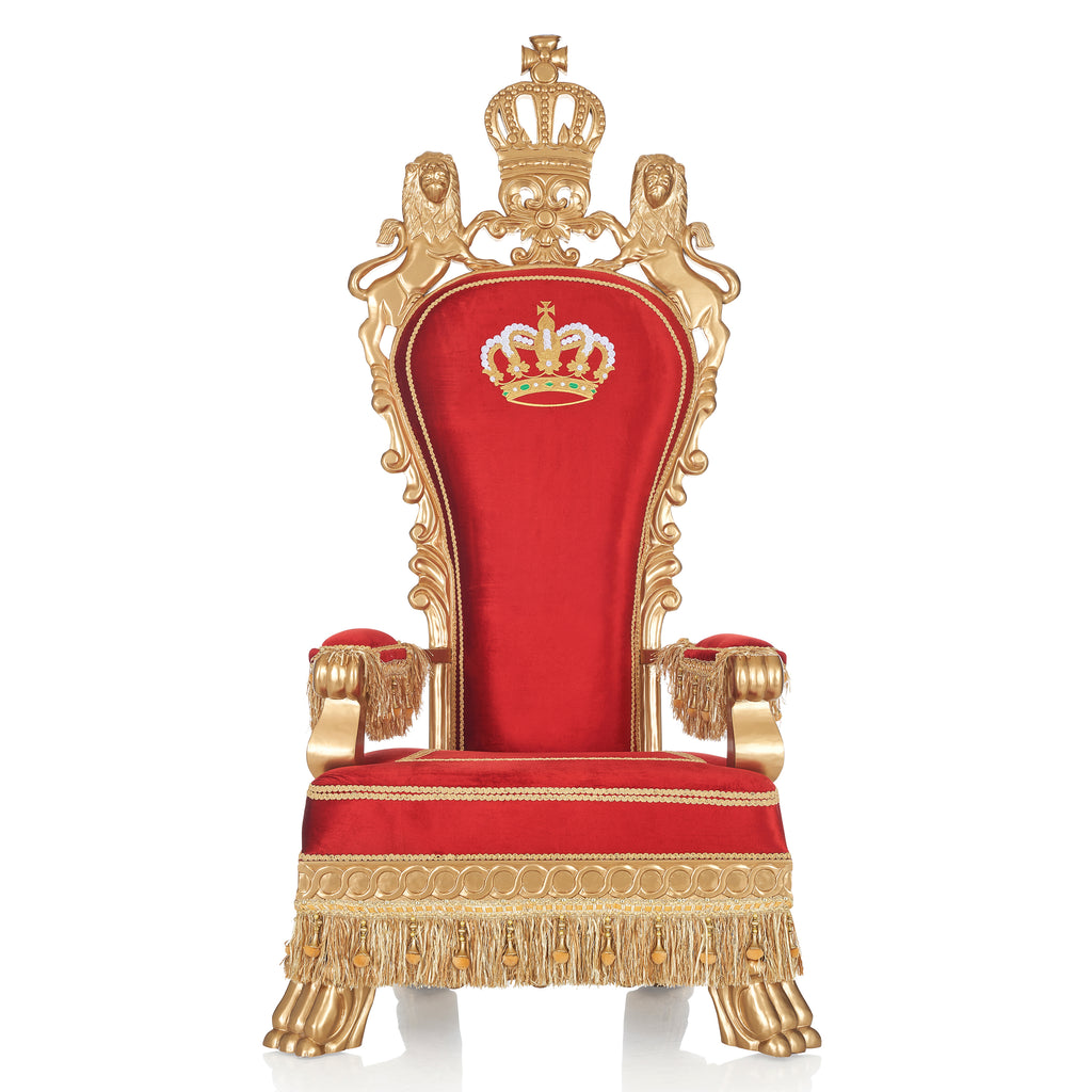 "Emperor" Royal Throne - Red / Gold