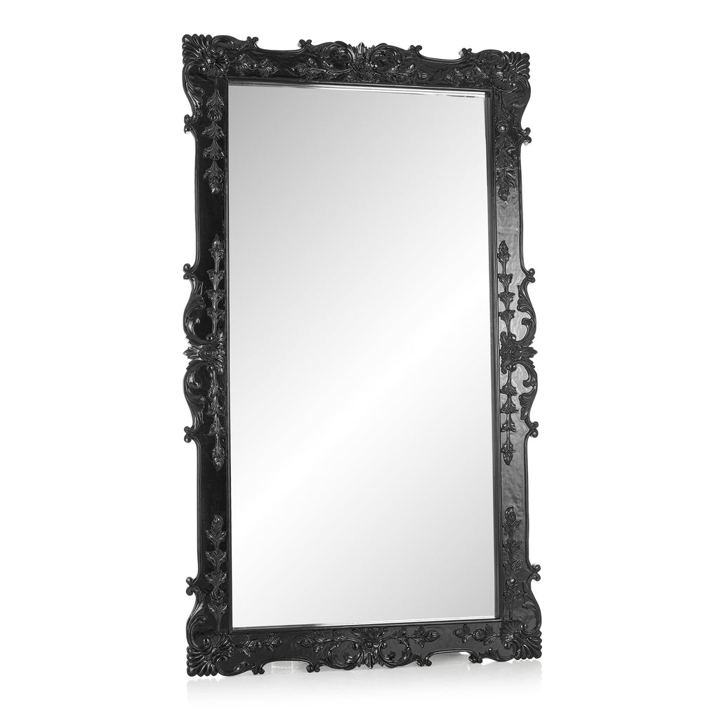 "Faina 84"" Royal Floor/Wall Mirror - Black