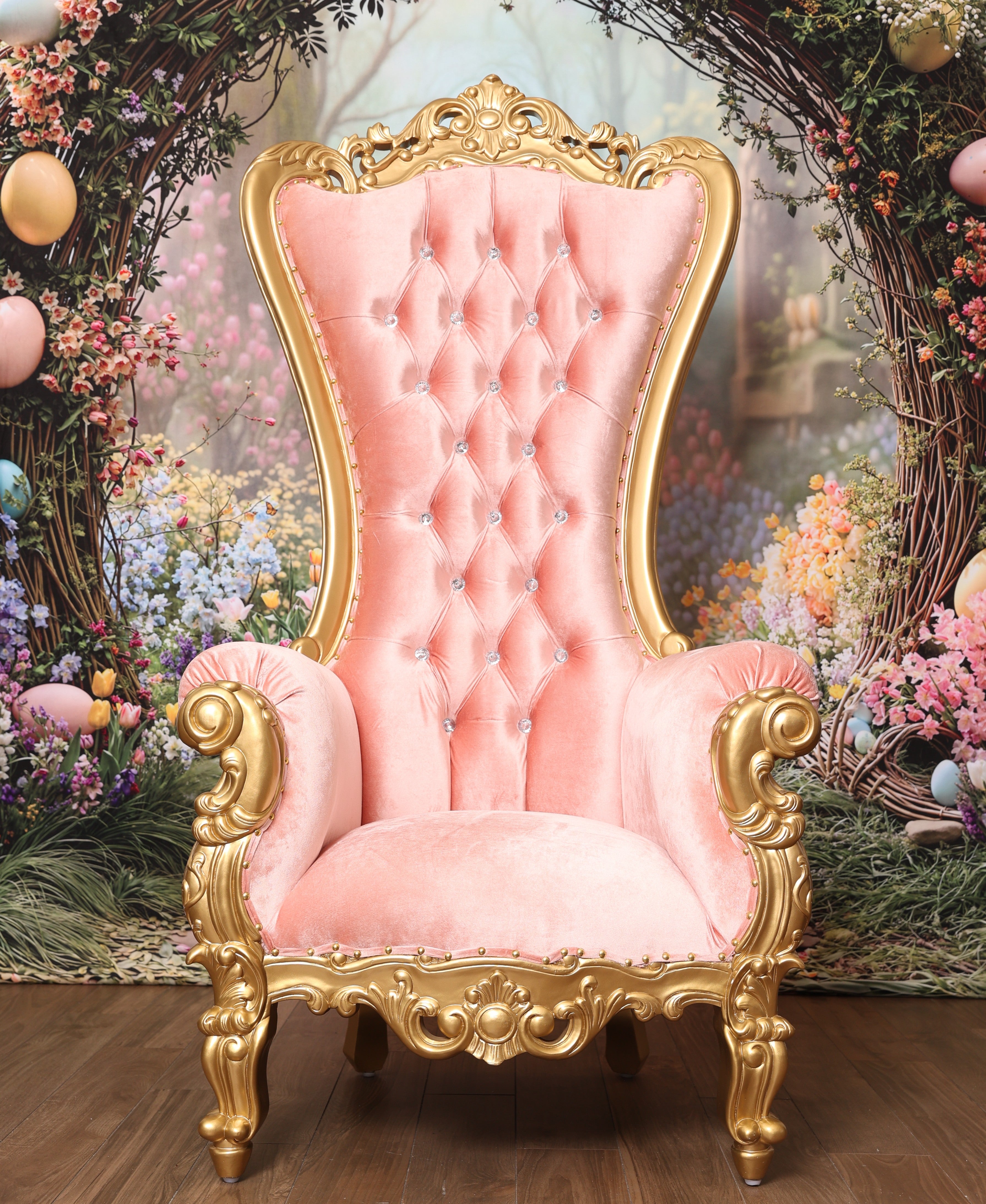 Chloe Throne Chair - Velvet