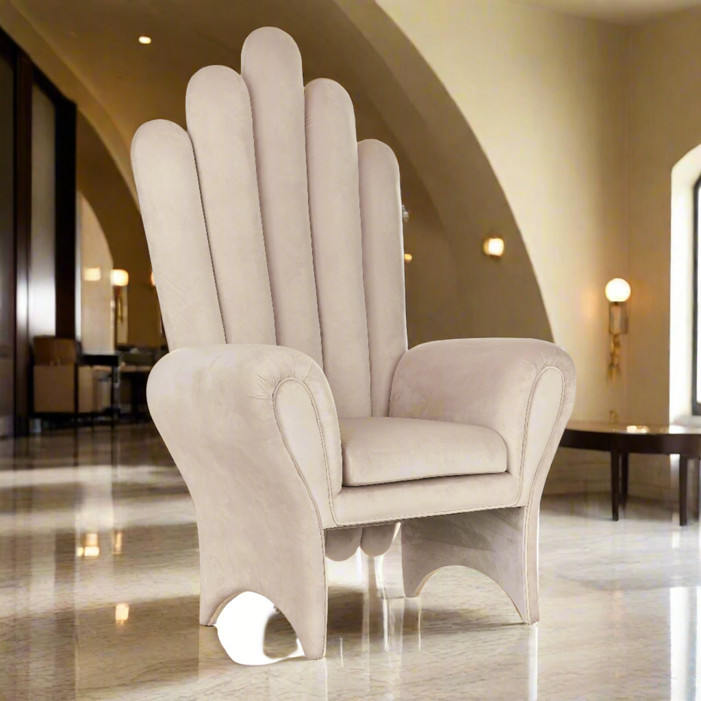 "Royal Seychelles" Throne Chair - Ivory