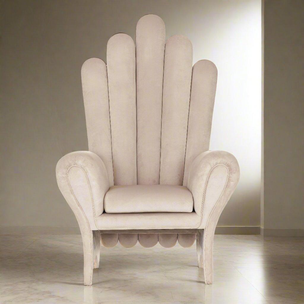 "Royal Seychelles" Throne Chair - Ivory