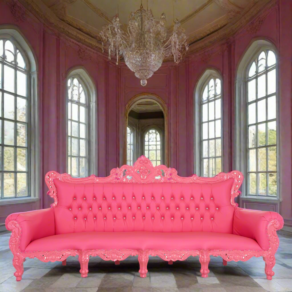 "Farrah" XXL Royal Boutique Sofa - Hot Pink