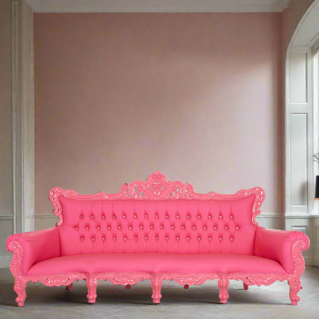 "Farrah" XXL Royal Boutique Sofa - Hot Pink