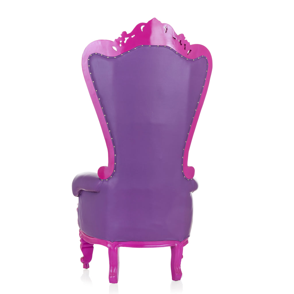 "Queen Tiffany 2.0" Throne Chair - Purple / Purple