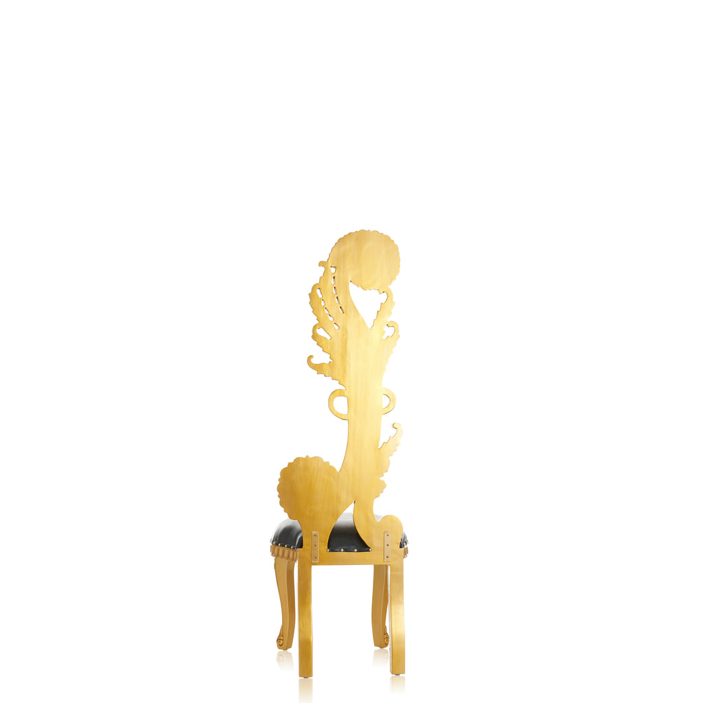 "Sapphire" Royal Accent Chair - Black / Gold