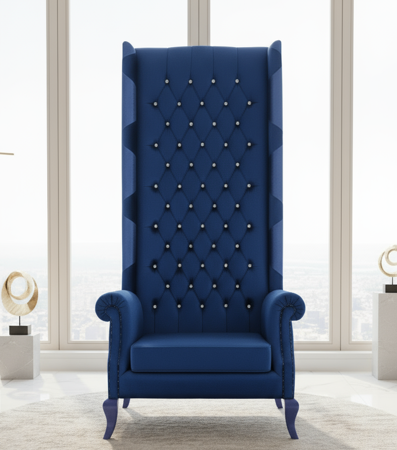 Baxter 80” Royal Wingback Throne