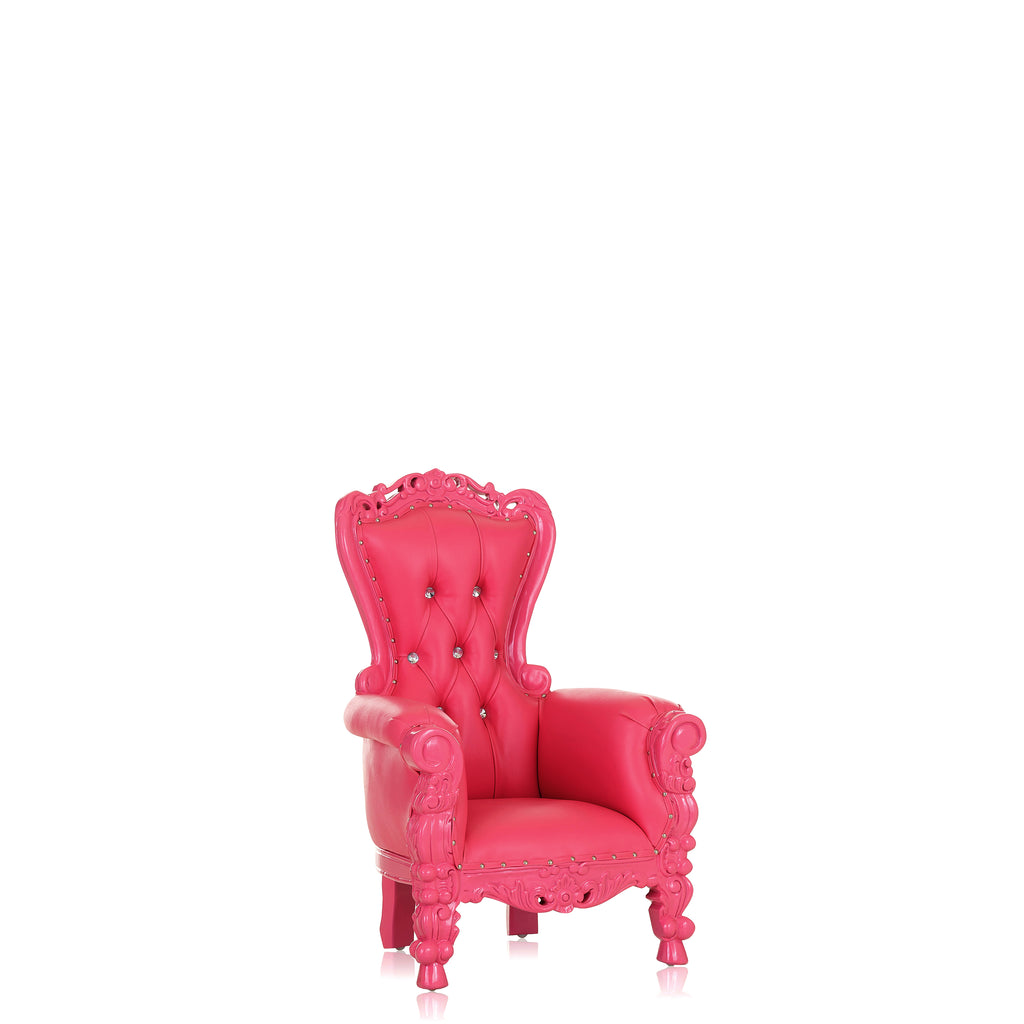 "Mini Tiffany" Kids Throne Chair - Hot Pink / Hot Pink