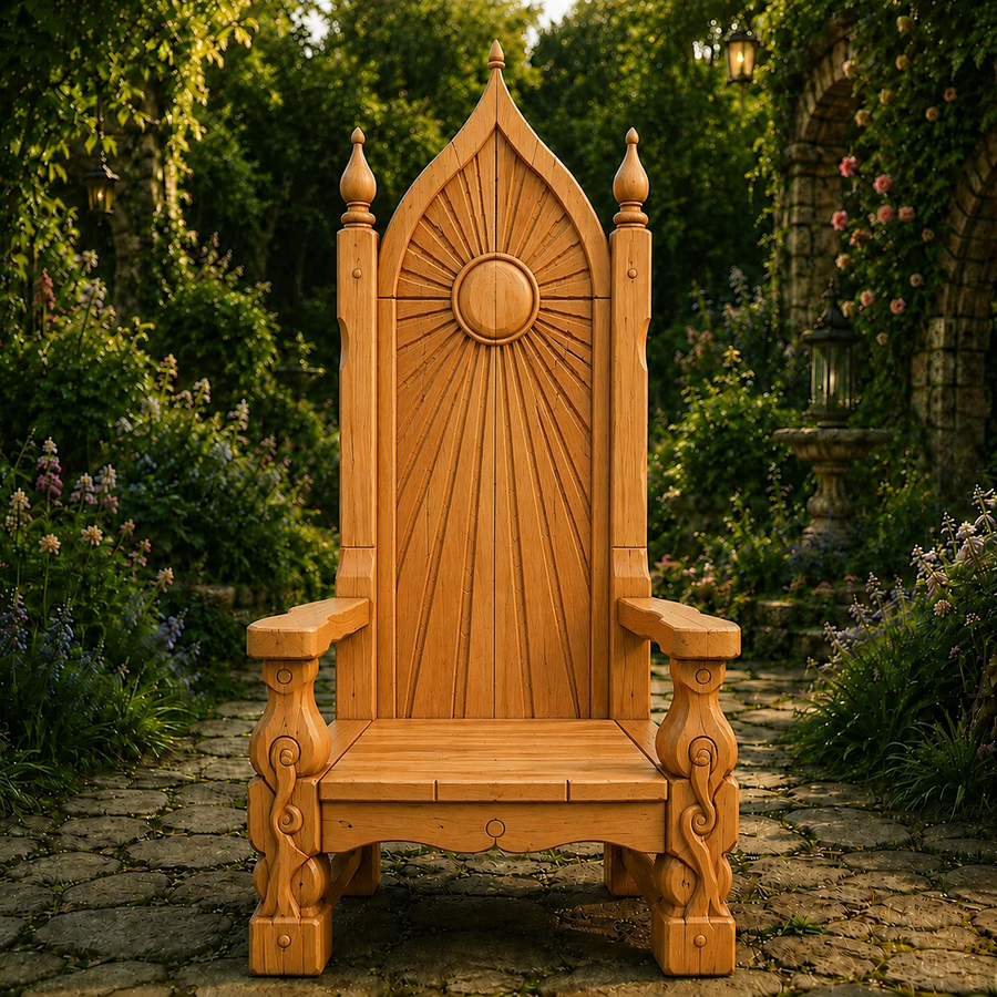 Sunspire Teak Garden Throne