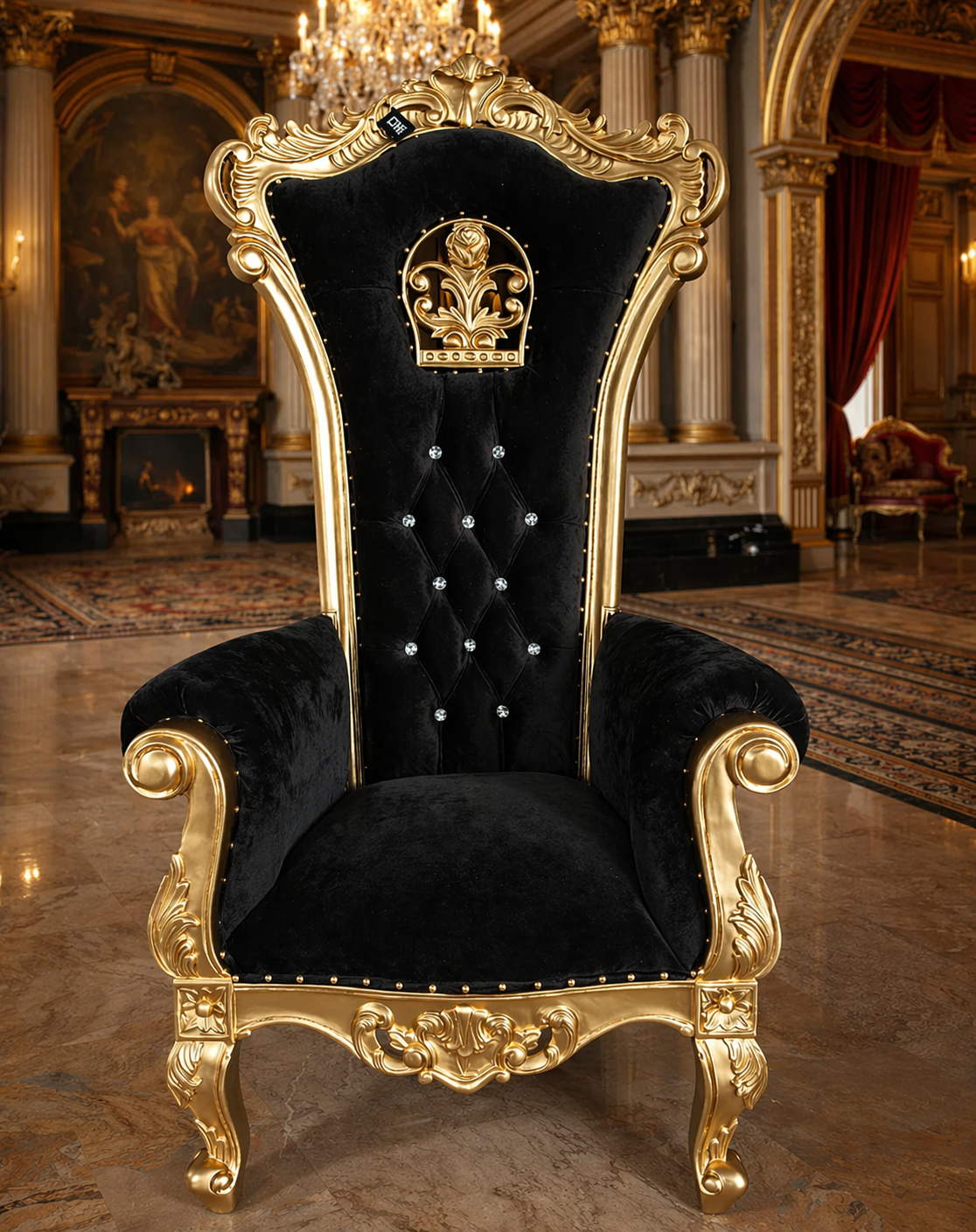 Fauteuil trône de la reine Babette