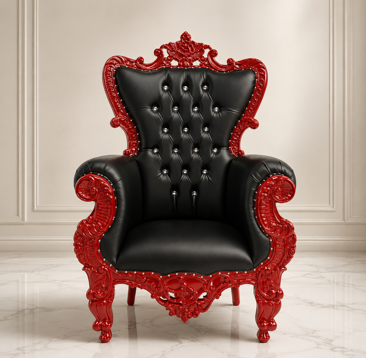 Queen Sonia Throne Chair - Vinyl