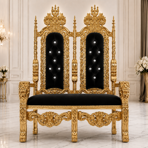 King David Lion Throne Loveseat