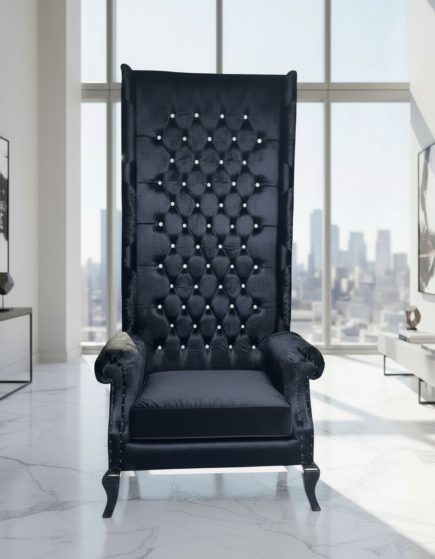 Baxter 80” Royal Wingback Throne