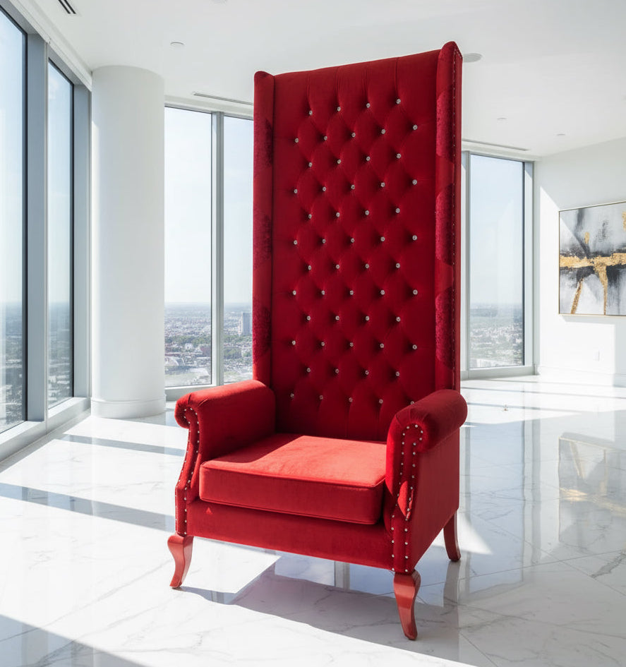 Baxter 80” Royal Wingback Throne