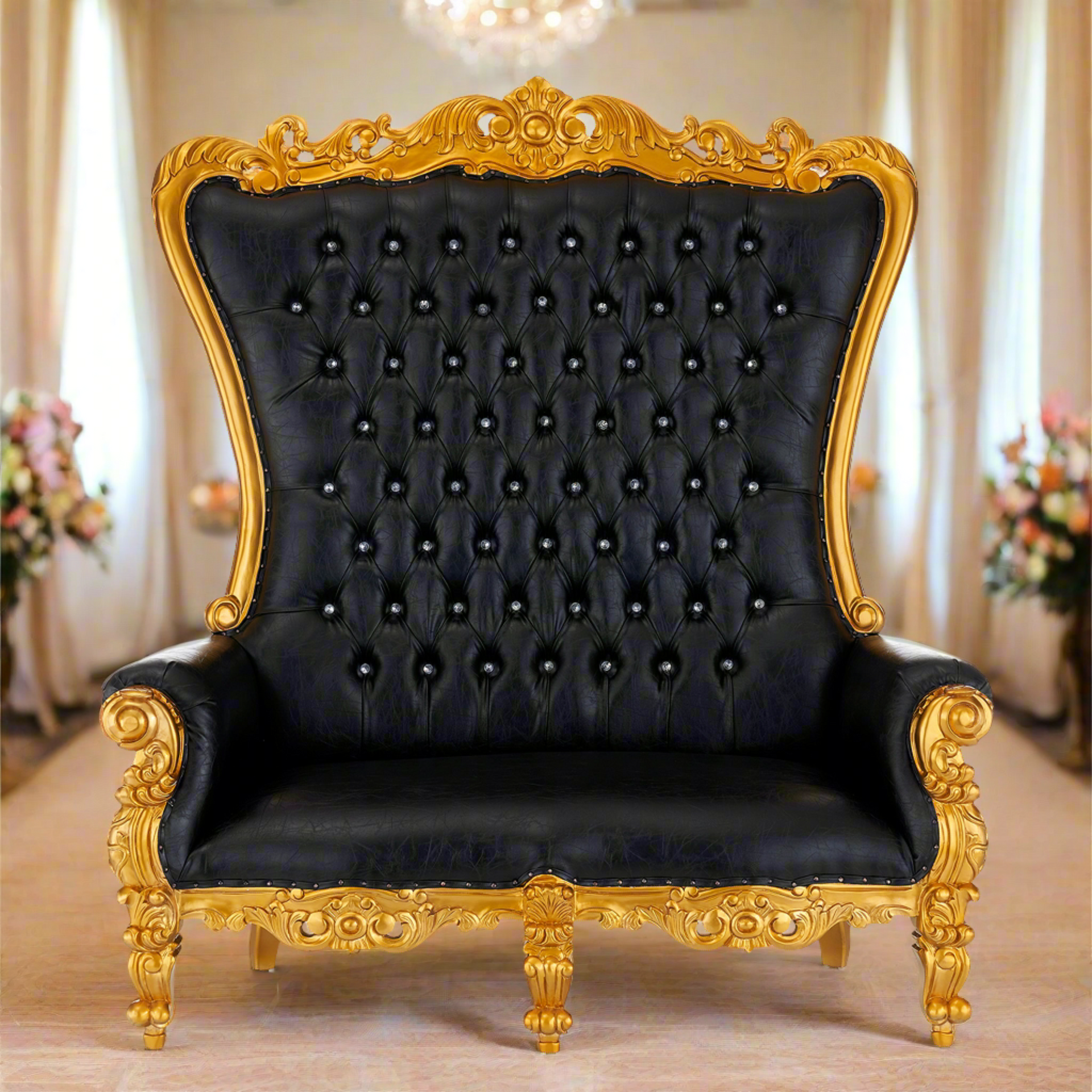 Queen Chairs Throne Chair Loveseat Princess Chloe Love Seat