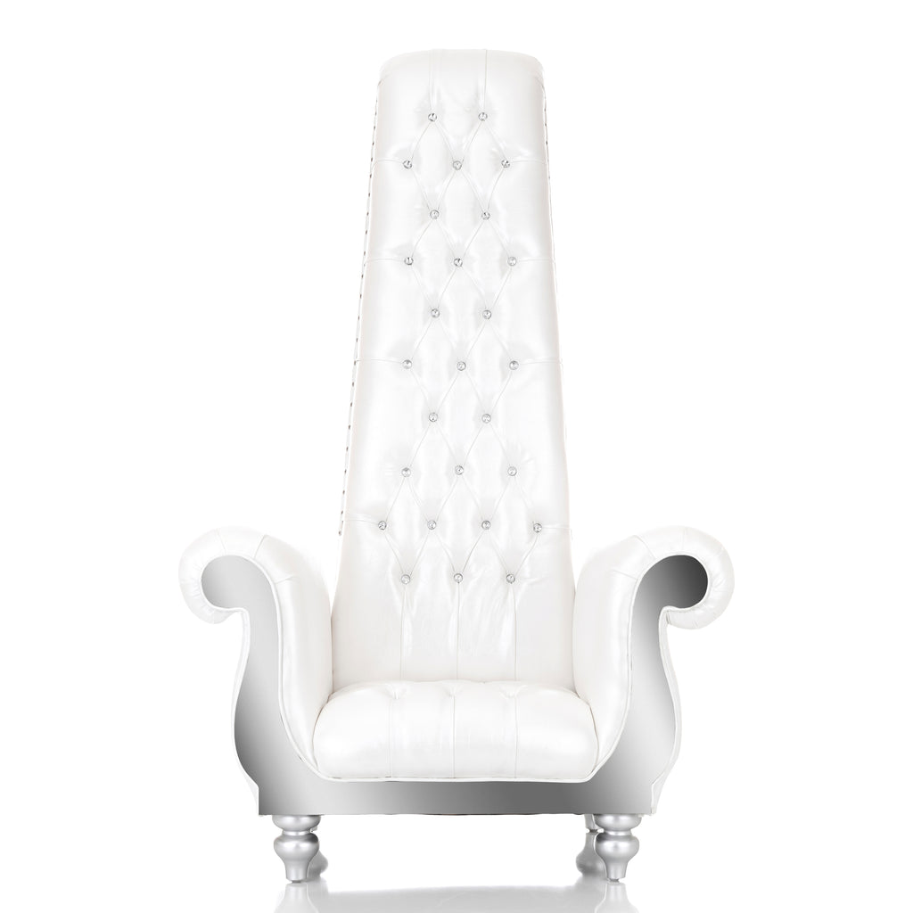 "Salon" Queen Throne Chair - White