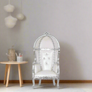 Hooded Mini Canopy Kids Throne Chair