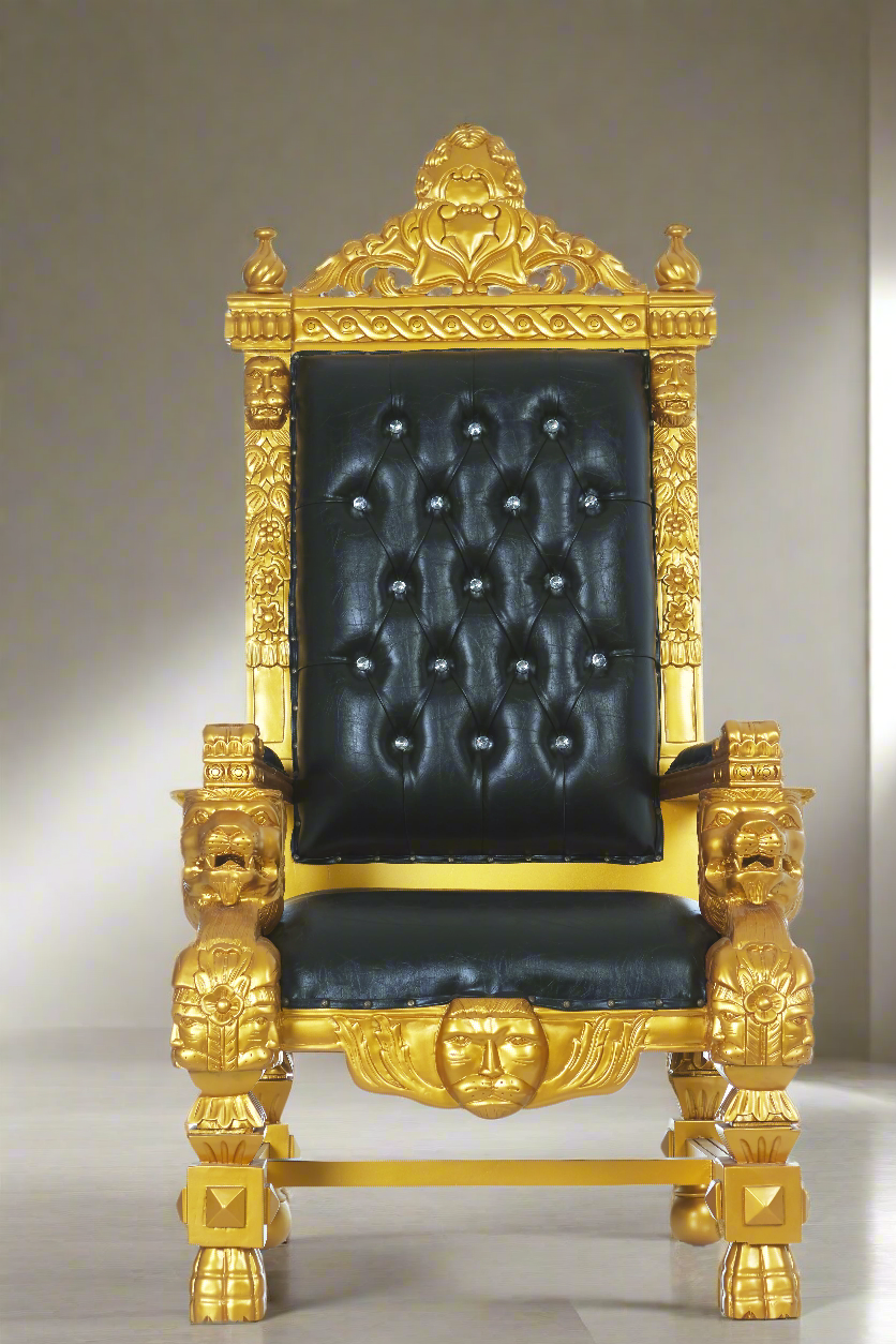 King Samuel 68 Lion Throne Chair