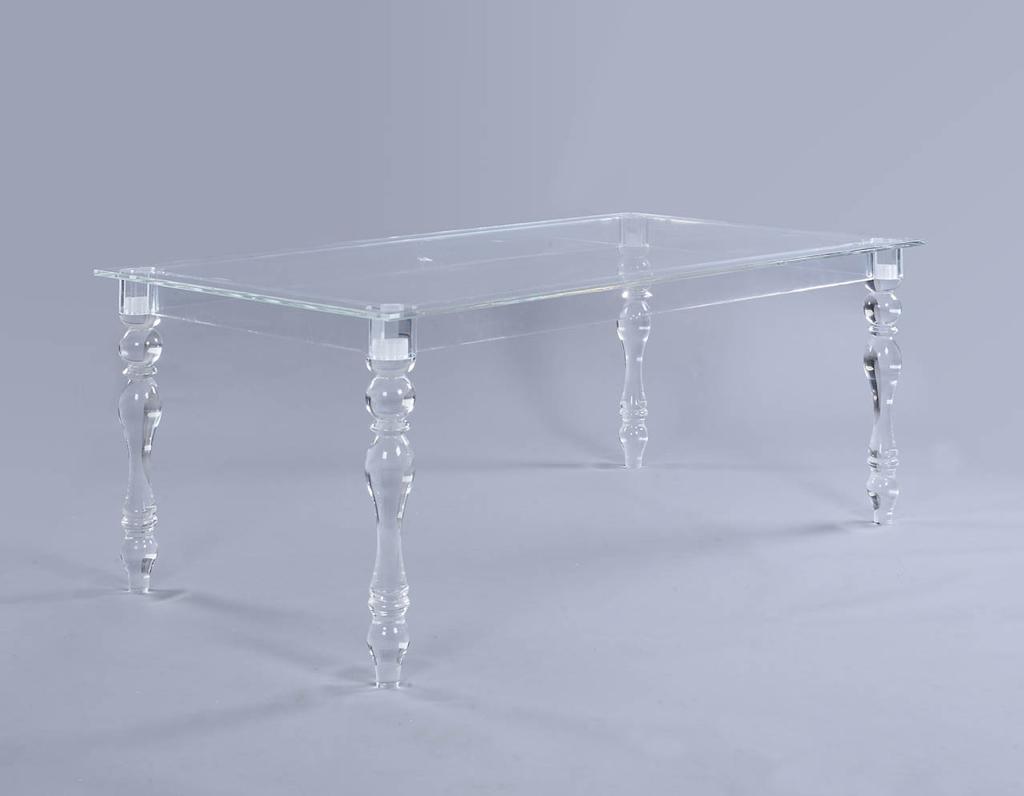 "Faye" Acrylic Wedding Table - Clear