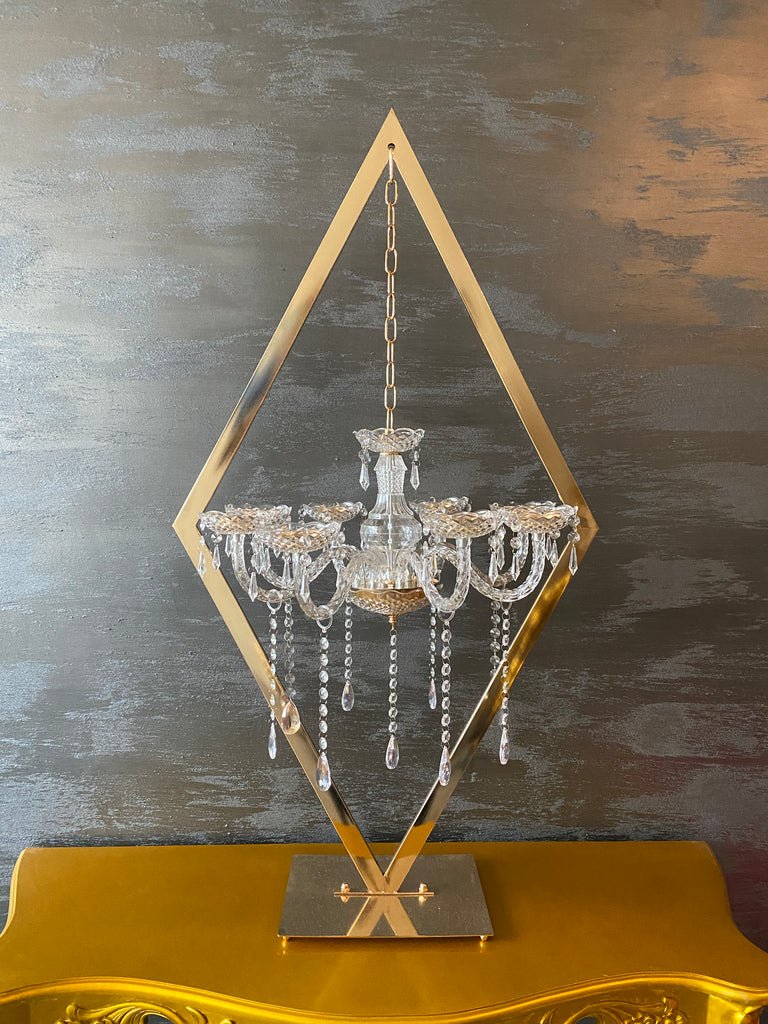 "Sophia" Chandelier Centerpiece 4 pcs. - Gold