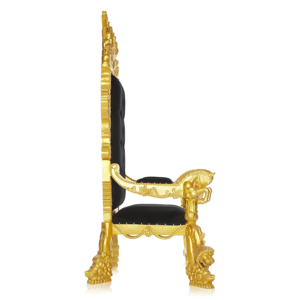 "The Neverland" Throne Chair - Black / Gold