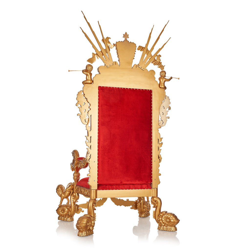 "The Neverland" Throne Chair - Red / Gold