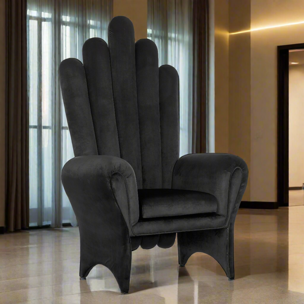 "Royal Seychelles" Throne Chair - Black